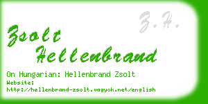 zsolt hellenbrand business card